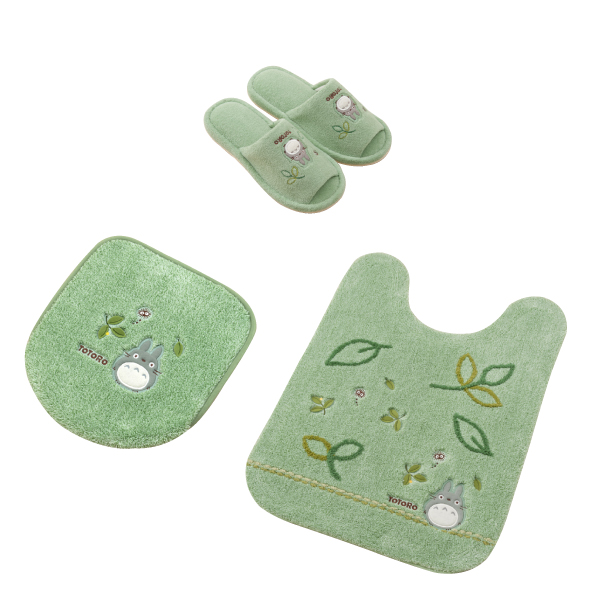 【新品】となりのトトロ　トイレマット3点セット　グリーン　ロング スタジオジブリ となりのトトロ トイレマット セット 3点