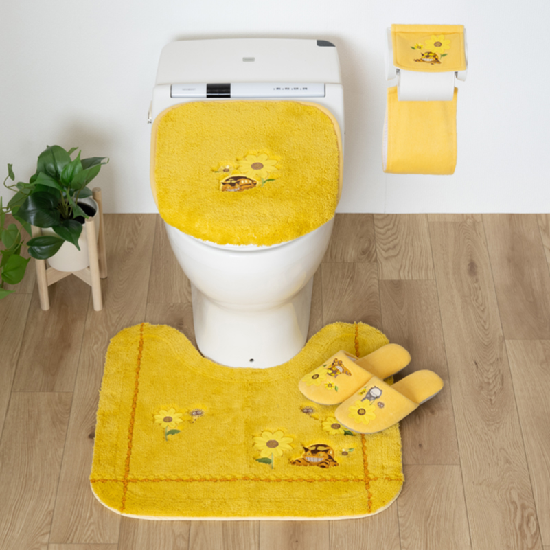 スタジオジブリ トイレマットセット 4点 となりのトトロ 花のバス停