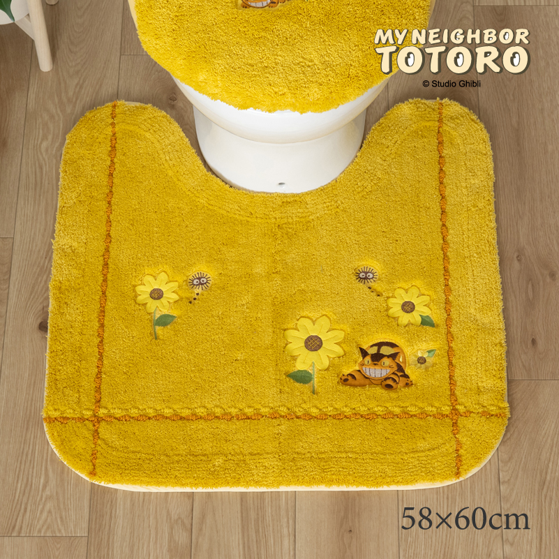 スタジオジブリ トイレマット となりのトトロ イエロー 黄色 洗える