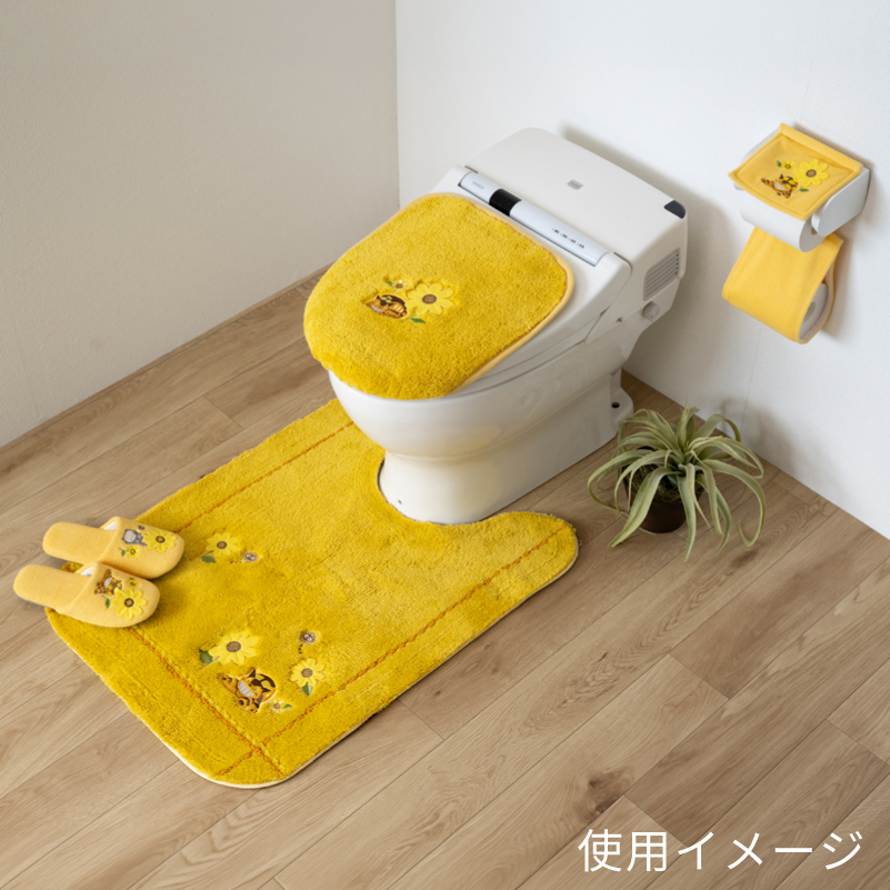 スタジオジブリ トイレマット ロング 洗える トイレ マット イエロー