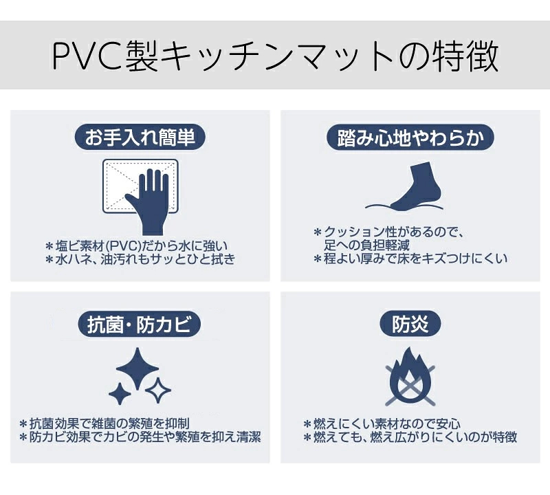 となりのトトロ PVC キッチンマット おえかき