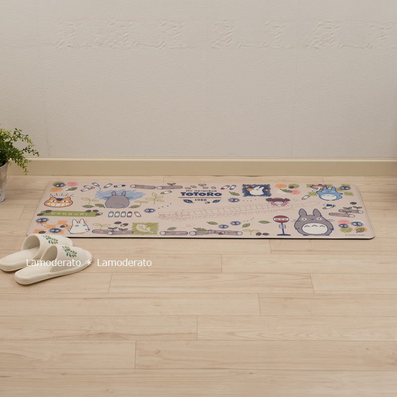 スタジオジブリ キッチンマット 120cm となりのトトロ 拭ける PVC