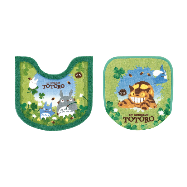 スタジオジブリ　トトロ　マットセット スタジオジブリ トイレマットセット 2点 約80×60cm ロングトイレマット