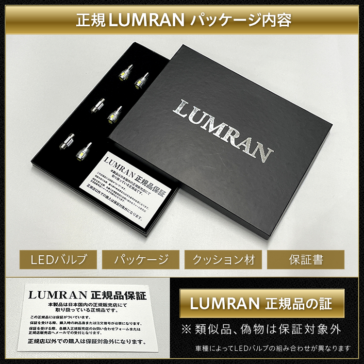 ルムラン プリウス 50系 LEDルームランプ LUMRAN 正規品 爆光 カスタム ホワイト 明るい｜senmontentt｜09