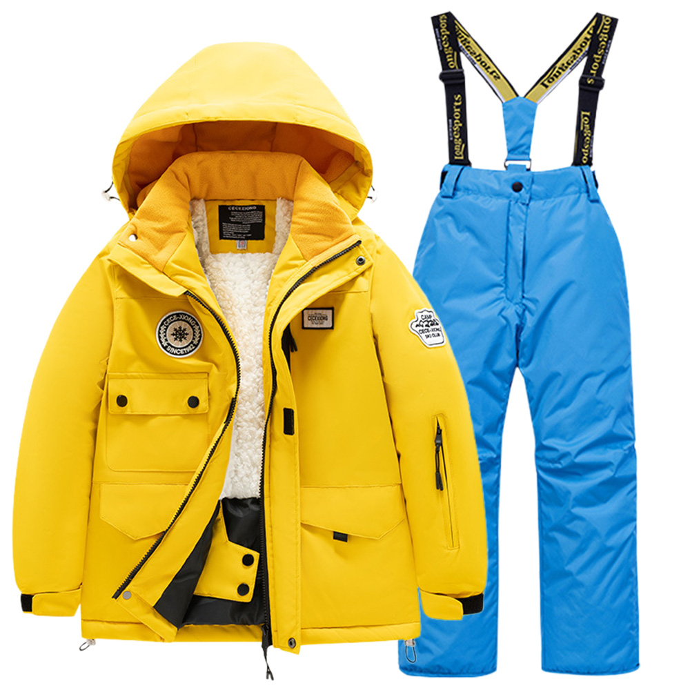 1000円OFF スキーウェア キッズ スノーウェア 上下セット 男の子 女の子 子ども ジャケット パンツ こども用 ボードウェア 撥水 雪遊び 暖かい 防寒 防風 保温_15