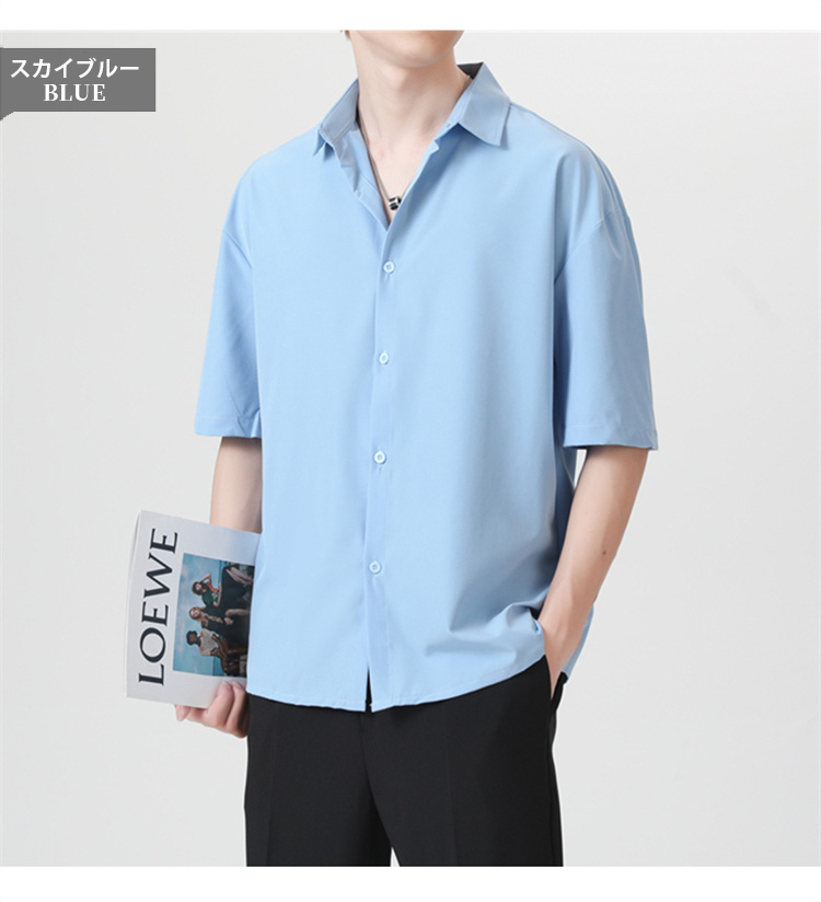 Amazon | メンズ用シャツ メンズシャツ 半袖シャツ メンズ