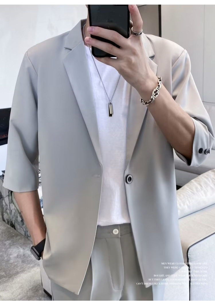 テーラードジャケット セットアップ メンズ スーツ 上下 2点セット  