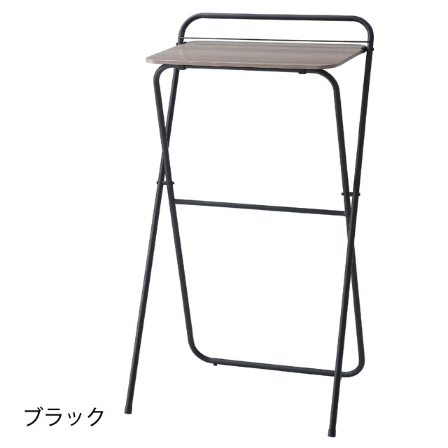 スタンディングデスク 立ち仕事 ワークデスク 簡易受付 折りたたみ ハイタイプ 省スペース 作業台 サイドテーブル_1