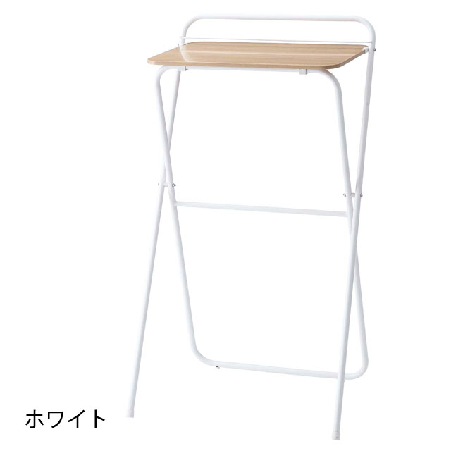 スタンディングデスク 立ち仕事 ワークデスク 簡易受付 折りたたみ ハイタイプ 省スペース 作業台 サイドテーブル_2
