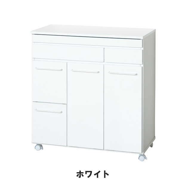 ダストワゴン ごみ箱ラック 調理ボード 前面スライド棚 ペール付き カトラリー収納_1