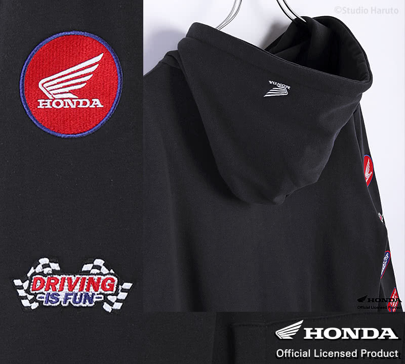 ホンダ（HONDA） HONDA×MONSTER WORLD ZIPパーカー A ブラック サイド