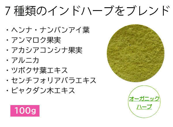 7種類のインドハーブをブレンド