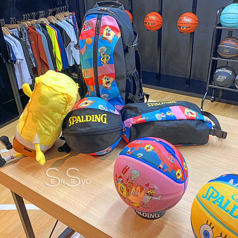 SPALDING スポンジボブ ケイジャー ウエーブ ピンクカラフル