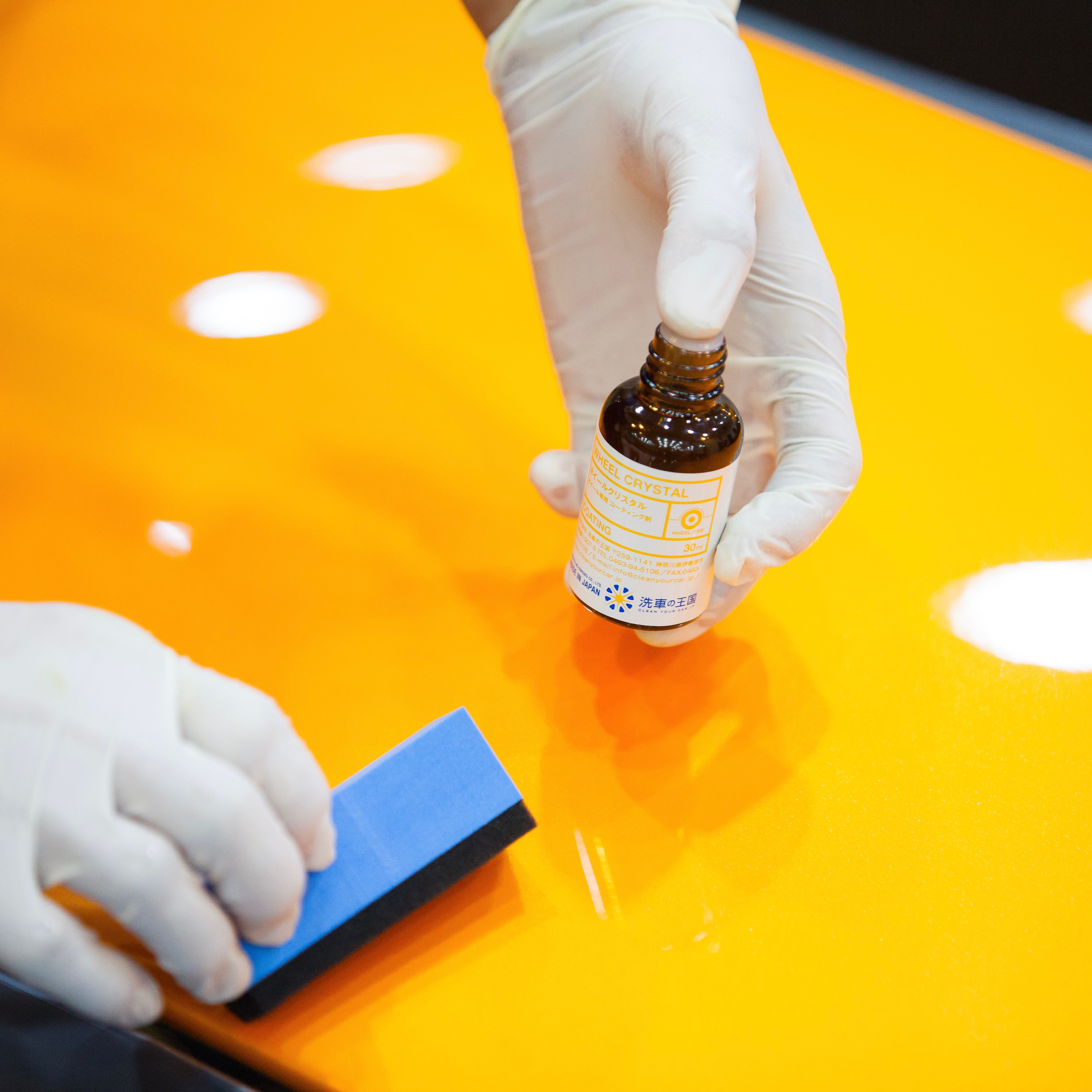 コーティングスポンジ コーティング用スポンジ ガラスコーティング セラミックコーティング ボディコーティング 耐久コーティング 車 コーティング カーコーティング プロ用 コーティング コーティング塗布 塗り込み 施工 スポンジ コーティング用具 施工道具