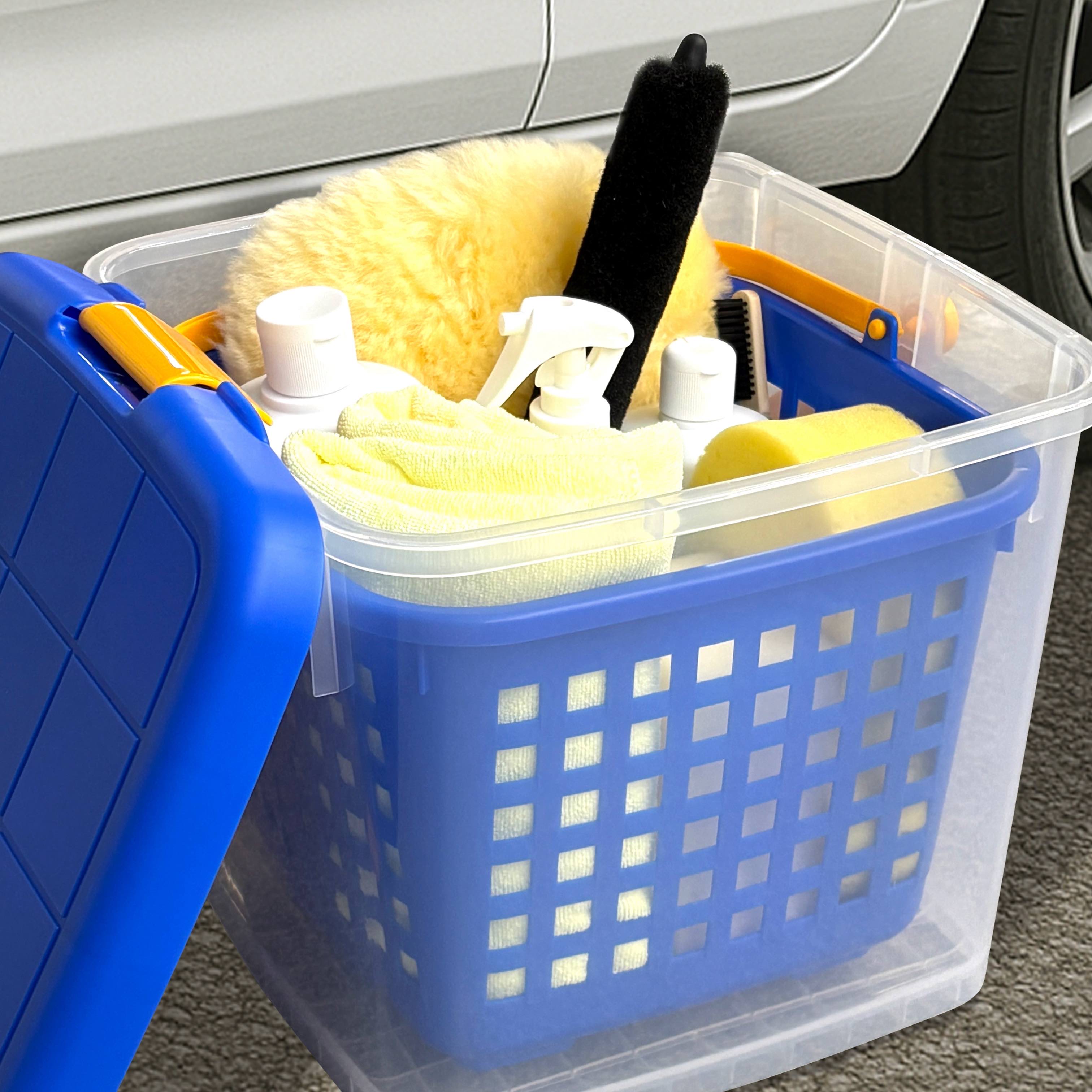 洗車バケツ 踏み台バケツ 多機能バケツ SENSHA 14Lバケツ 洗車用品 収納 耐荷重100kg バケツ