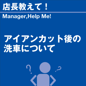アイアンカット後の洗車について 当店オリジナル...の詳細画像1