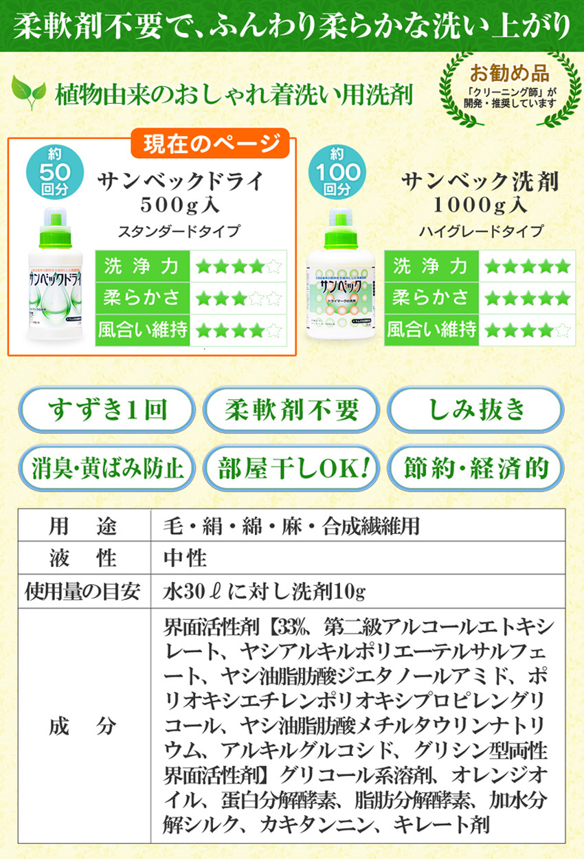 柔軟剤不要で、ふんわり柔らかな洗い上がり