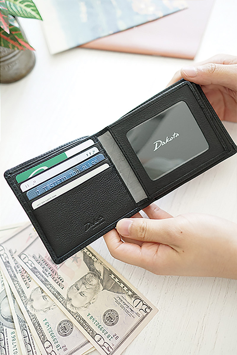 【安心の3年保証&プレゼント付】 Dakota BLACK LABEL ダコタ ブラックレーベル リバーV 小銭入れ付き二つ折り財布（パスケース付き）0620723 (0625703) | Dakota | 14