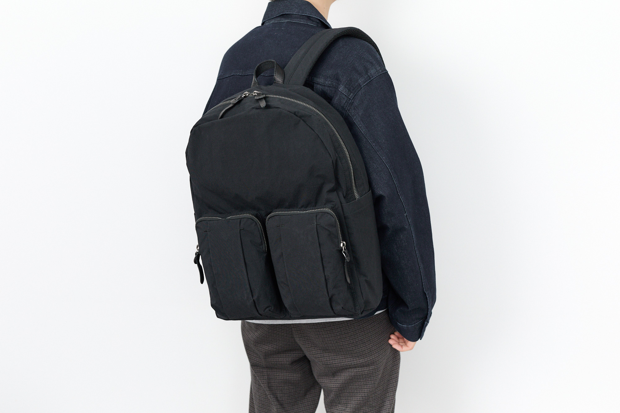 新品タグ付き【Dakotaダコタ】レザー×キャンバス Wジッパーリュック 黒 Dakota（ダコタ） ブラックレーベル 3年保証＋ケアセット付 Dakota