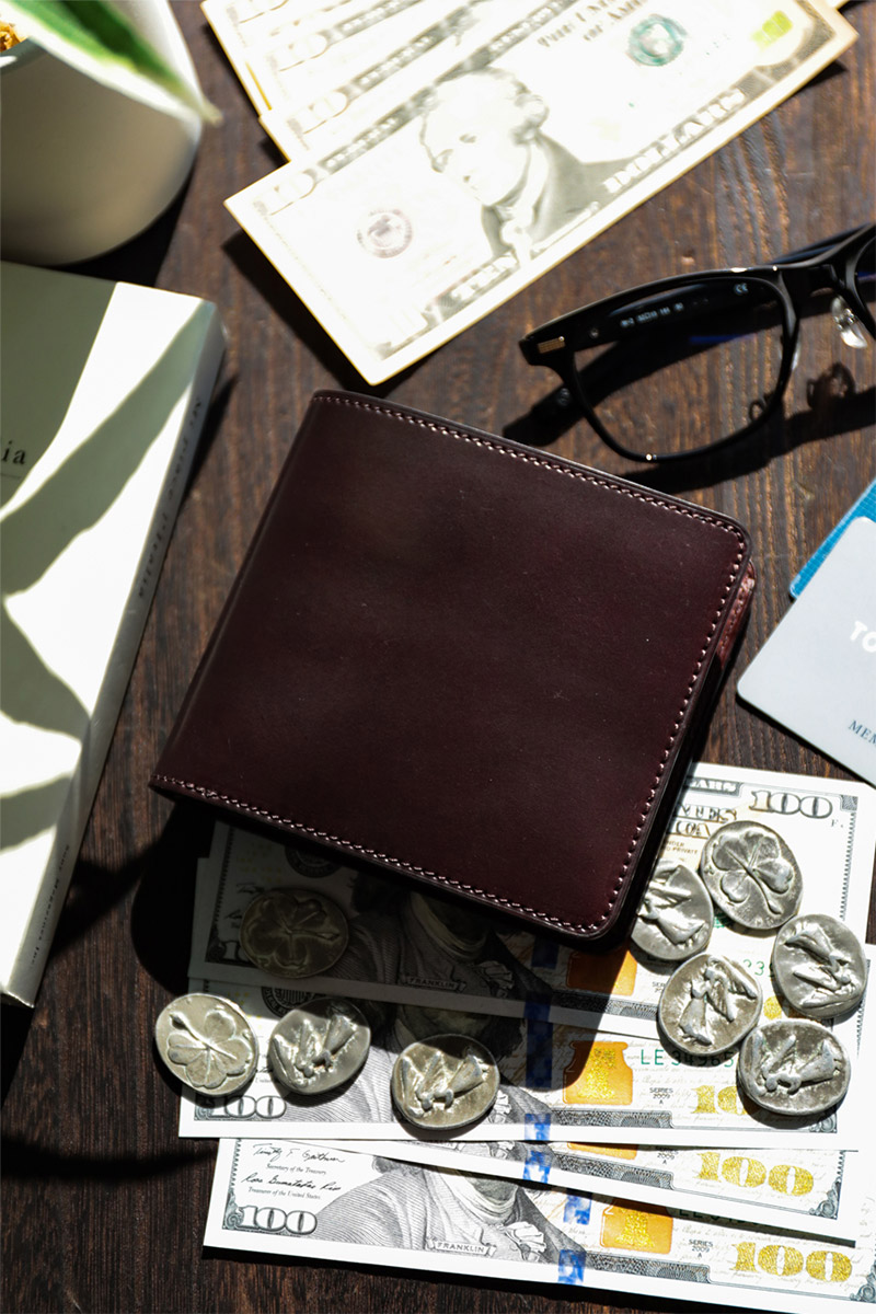 【新品、未使用】CORBO. コルボ　財布　小銭入れ CORBO（コルボ） 3年保証付 CORBO. -SLATE- Horween shell cordovan