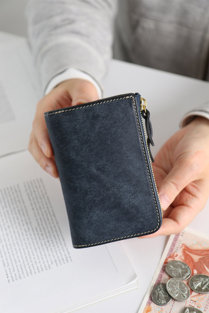 コルボ 3年保証付 CORBO. コルボ SLATE PUEBLO スレート プエブロ 小銭入れ付き二つ折り財布（L字ファスナー式） 1LN-1707の画像