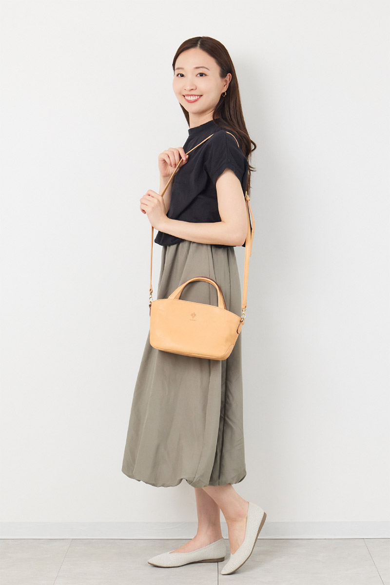 アルベロ 3年保証付 ALBERO アルベロ NATURALE ナチュラーレ 2WAY ショルダーバッグ 2187の画像