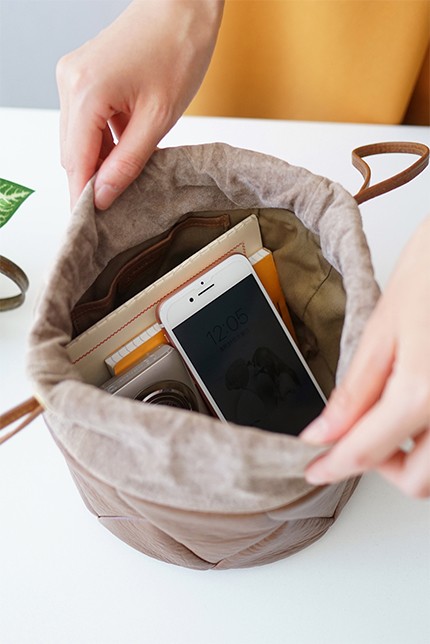 genten（ゲンテン） Knit Quilt（ニットキルト） 巾着ポーチ 41850