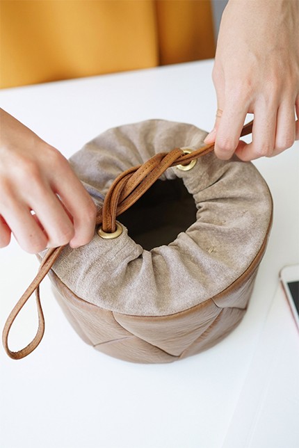 genten（ゲンテン） Knit Quilt（ニットキルト） 巾着ポーチ 41850