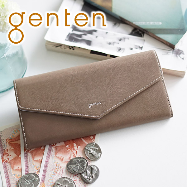 genten ゲンテン Piacere ピアチェーレ 小銭入れ付き長財布 44290（42450）