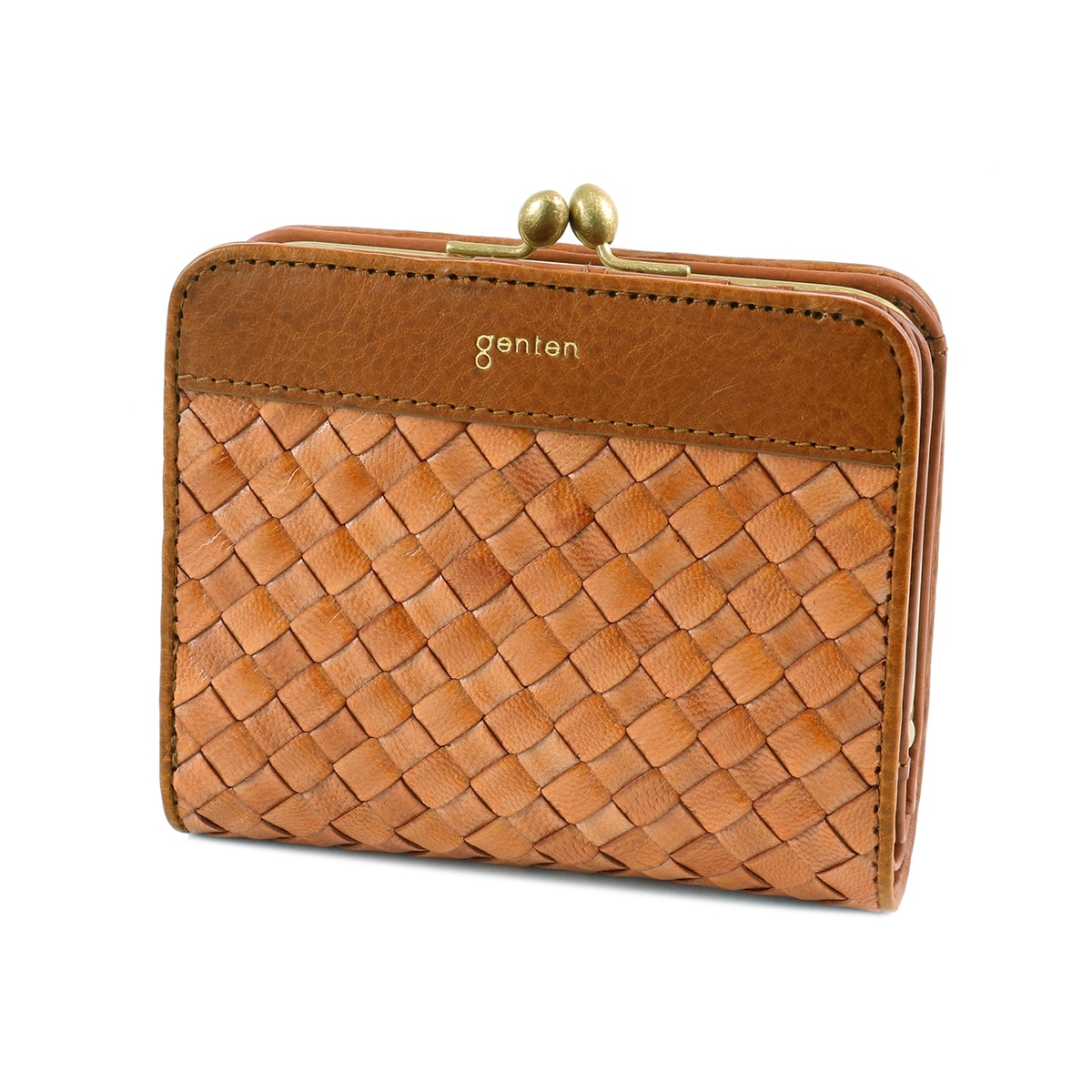 genten ゲンテン 【WEB限定カラー】ラストリコ ラウンド二つ折り財布 