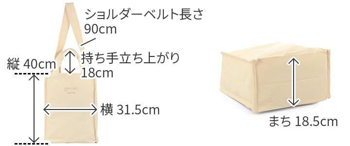 genten 【選べるノベルティ付】 ゲンテン サスバッグ エコバッグ
