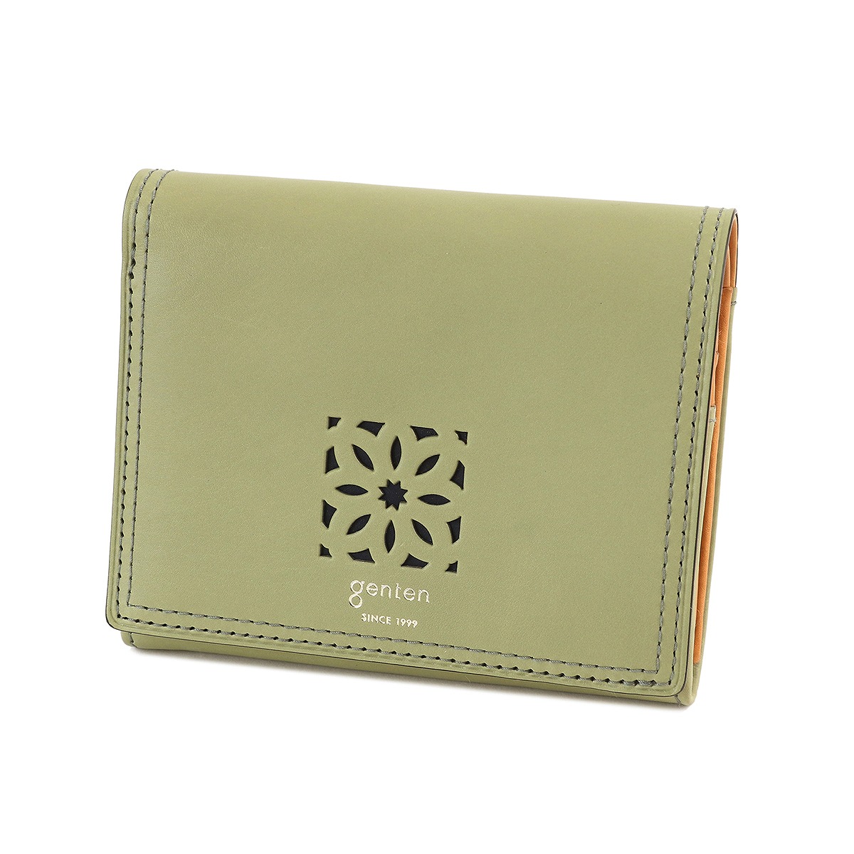 genten ゲンテン Pico CutWork ピコカットワーク 小銭入れ付き二