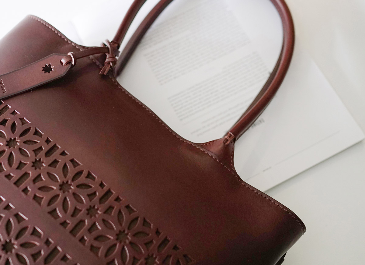 genten（ゲンテン） ボールドカットワーク トートバッグ 43735