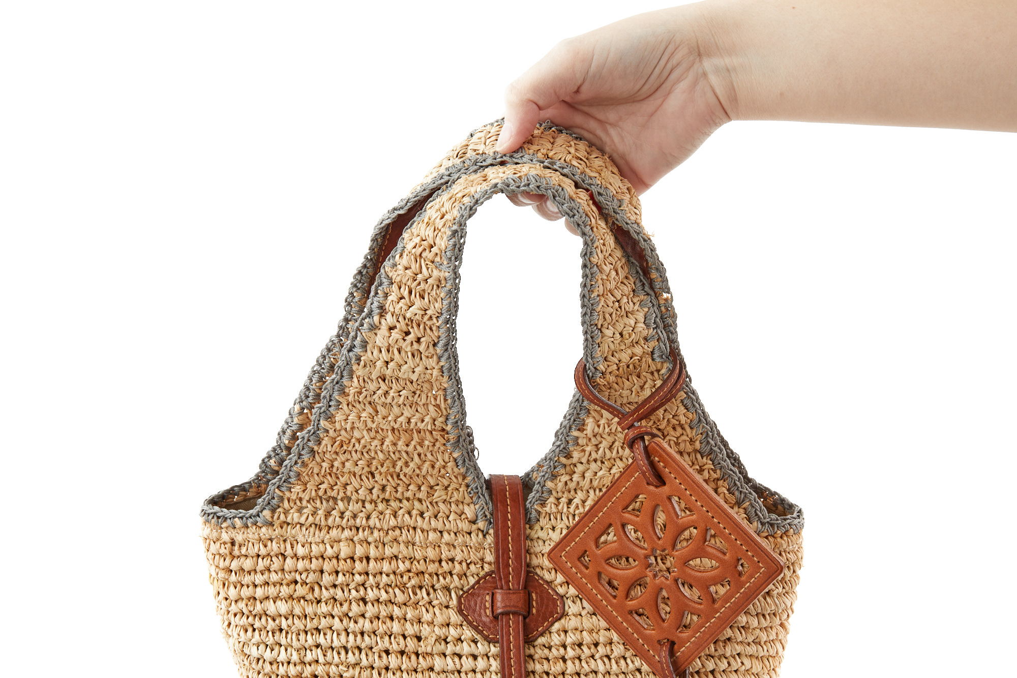 genten（ゲンテン） 3年保証付 Crochet raffia クロシェットラフィア