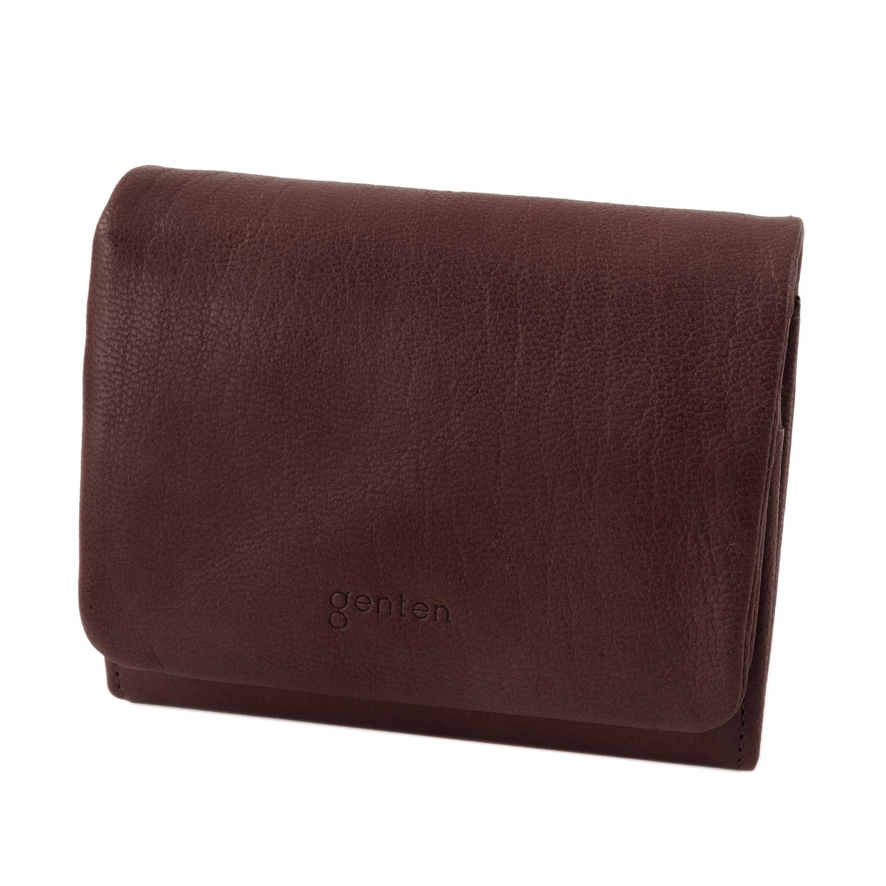 genten お茶色　珍しい　小銭財布 genten（ゲンテン） 3年保証＋ケアセット付 GOAT BASIC ゴート