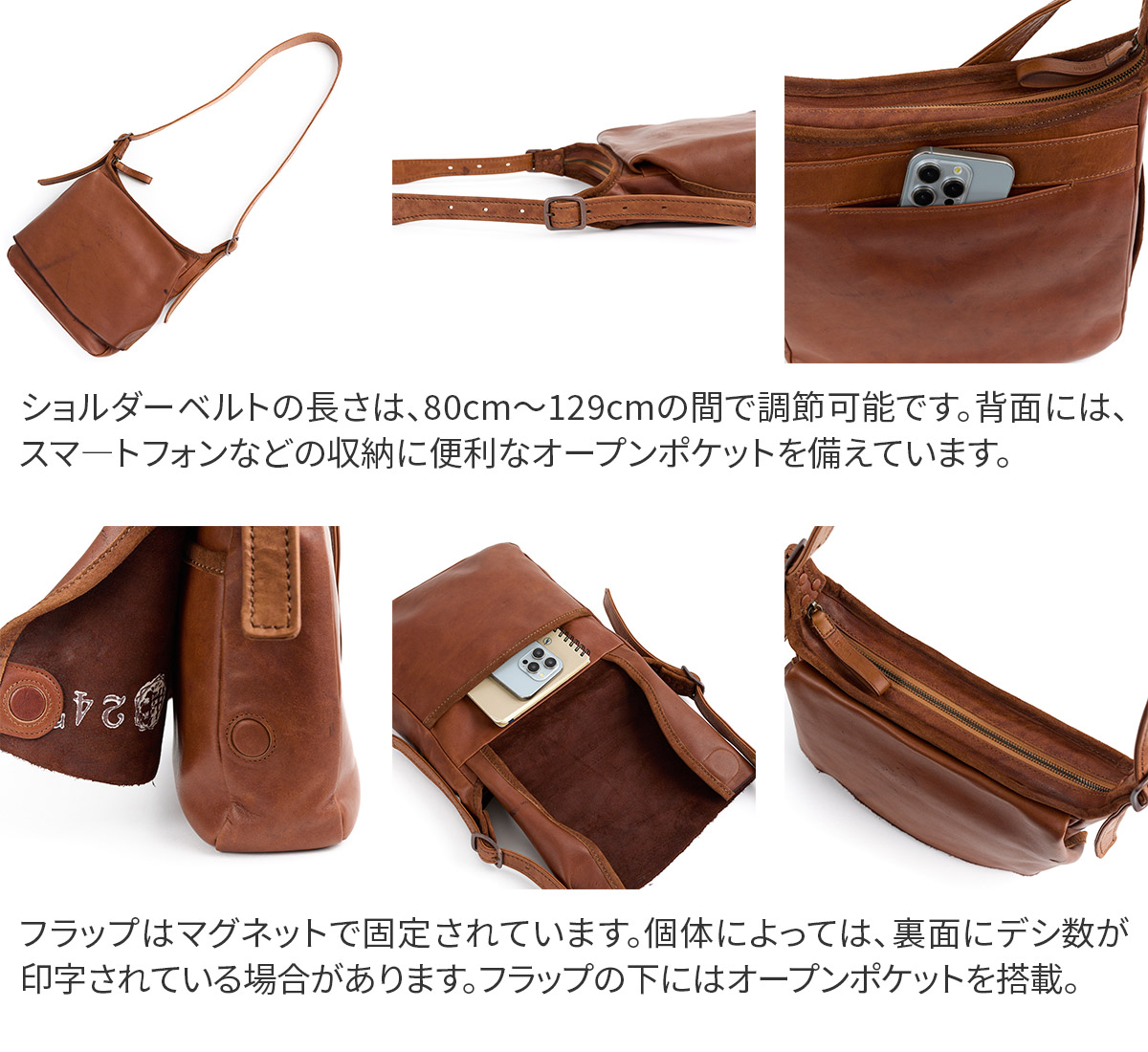 ゲンテン 3年保証＋ケアセット付 genten ゲンテン ホースレザーバッグ ショルダーバッグ 44613の画像