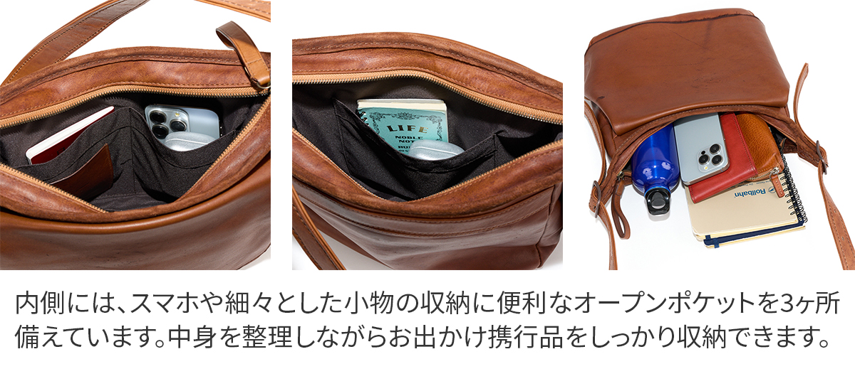 ゲンテン 3年保証＋ケアセット付 genten ゲンテン ホースレザーバッグ ショルダーバッグ 44613の画像