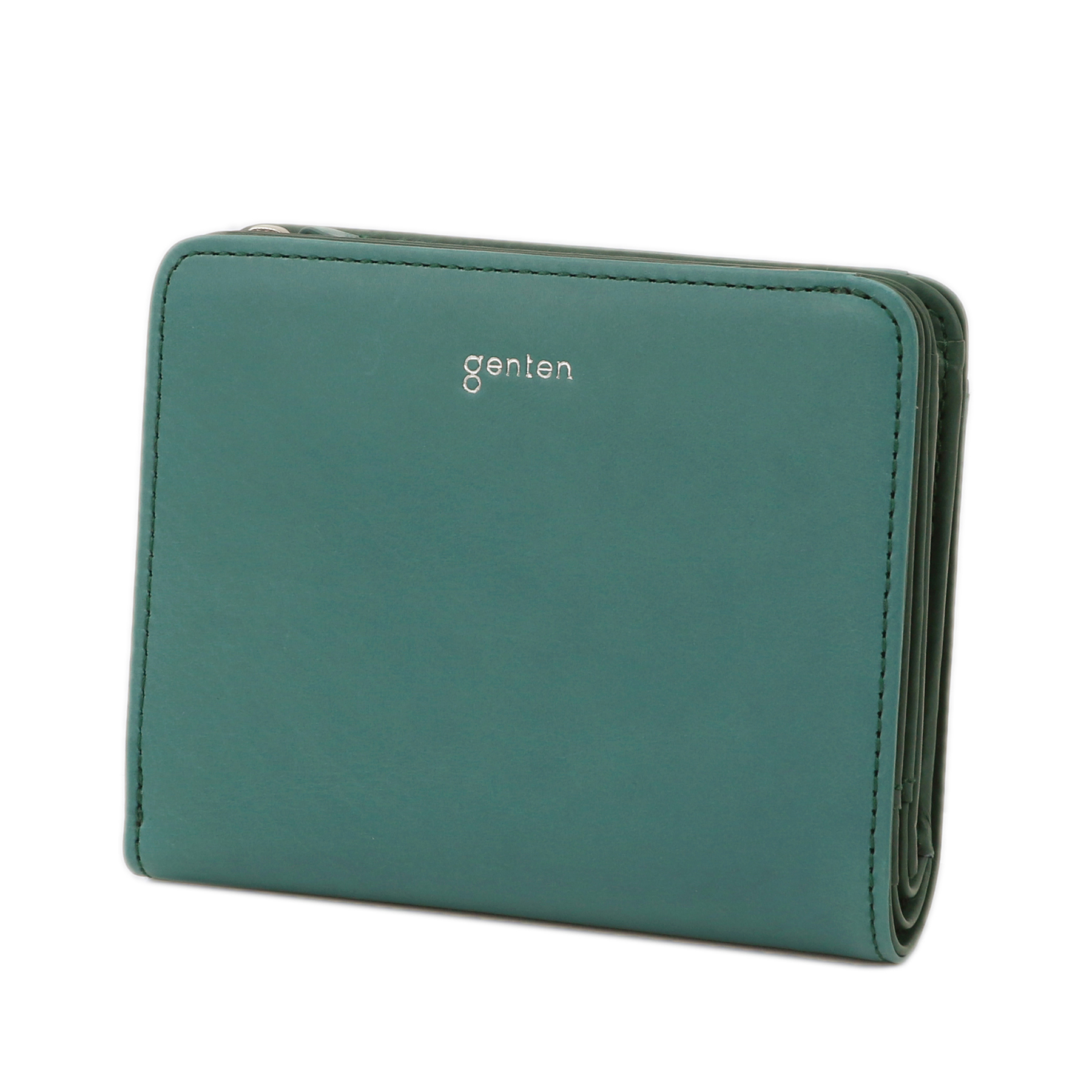 genten（ゲンテン） 3年保証付 Pia ピア 小銭入れ付き二つ折り財布