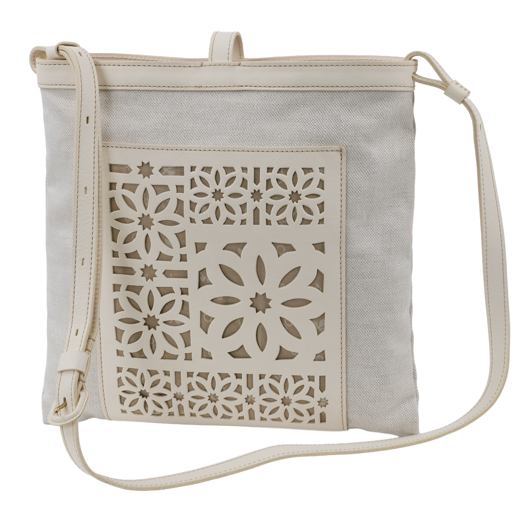 ゲンテン 3年保証＋ケアセット付 genten ゲンテン Tapestry cutwork タペストリーカットワーク ショルダーバッグ 44976の画像