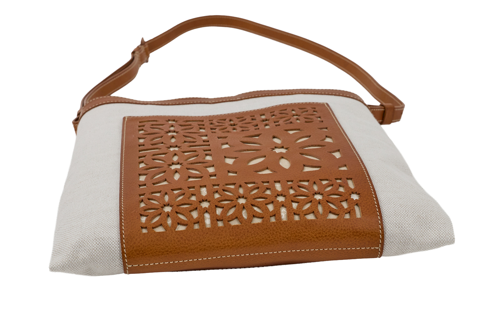 ゲンテン 3年保証＋ケアセット付 genten ゲンテン Tapestry cutwork タペストリーカットワーク ショルダーバッグ 44976の画像