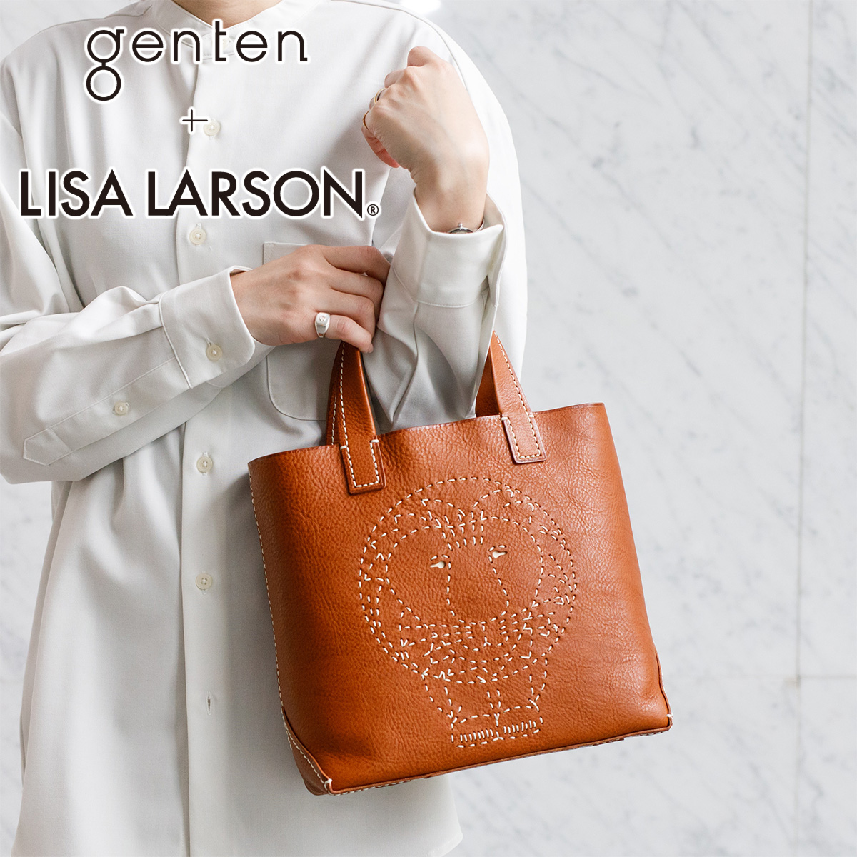 genten ゲンテン genten ×LISA LARSON ゲンテン×リサ ラーソン トート 