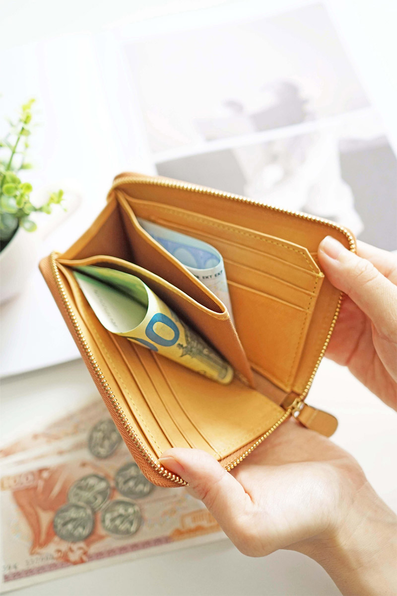 ALBERO（アルベロ） 3年保証付 NATURE ナチュレ 小銭入れ付き財布（L字