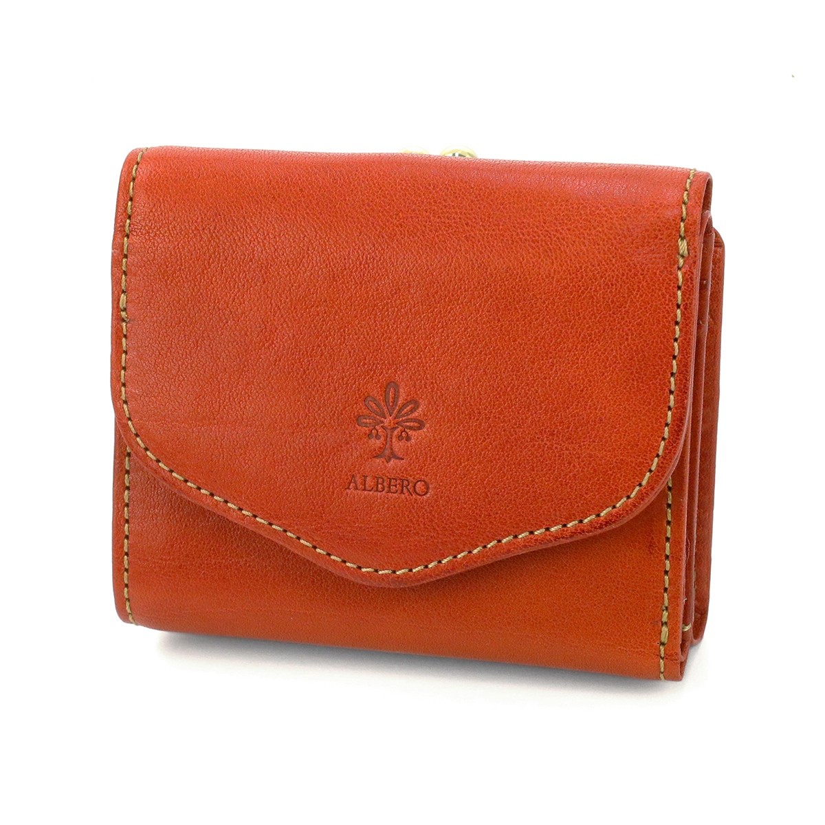 ALBERO（アルベロ） PIERROT ピエロ がま口三つ折り財布 6423