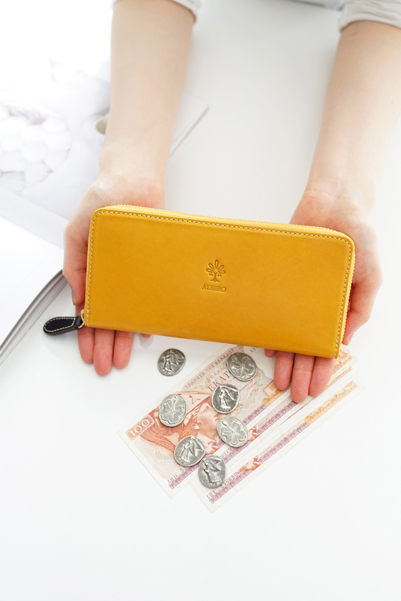 ALBERO 【安心の3年保証付】 アルベロ PIERROT ピエロ 小銭入れ付き長