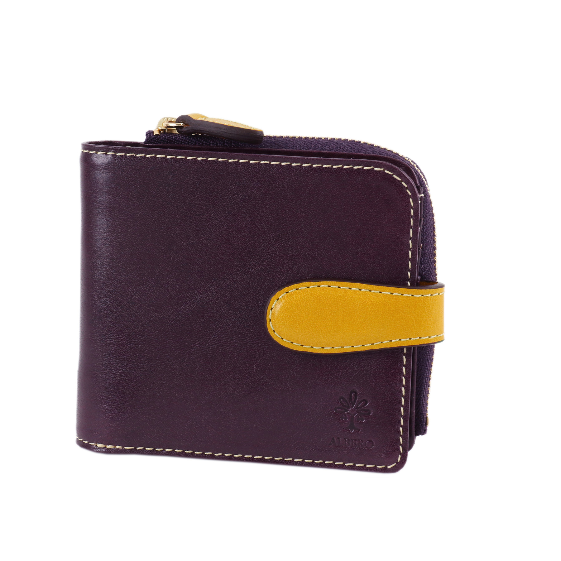 ALBERO（アルベロ） 3年保証付 PIERROT ピエロ 小銭入れ付き二つ折り