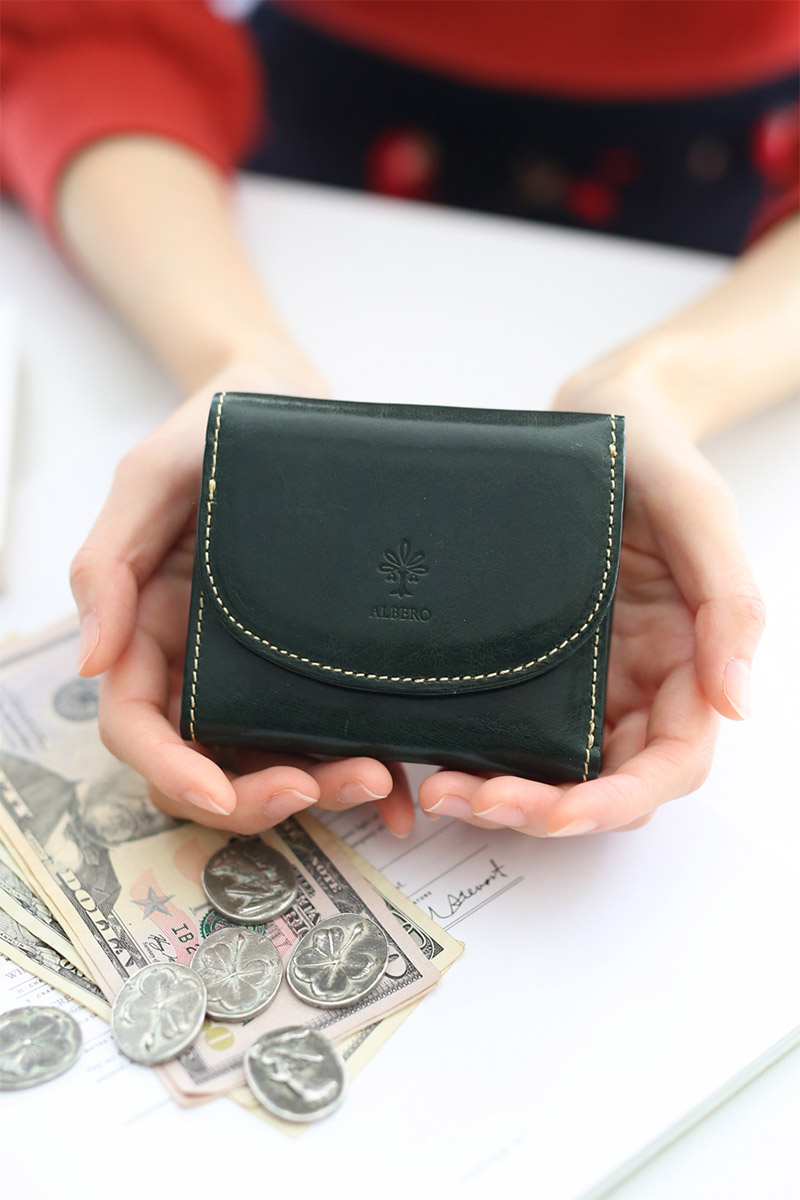 ALBERO（アルベロ） 3年保証付 OLD MADRAS オールドマドラス がま口三