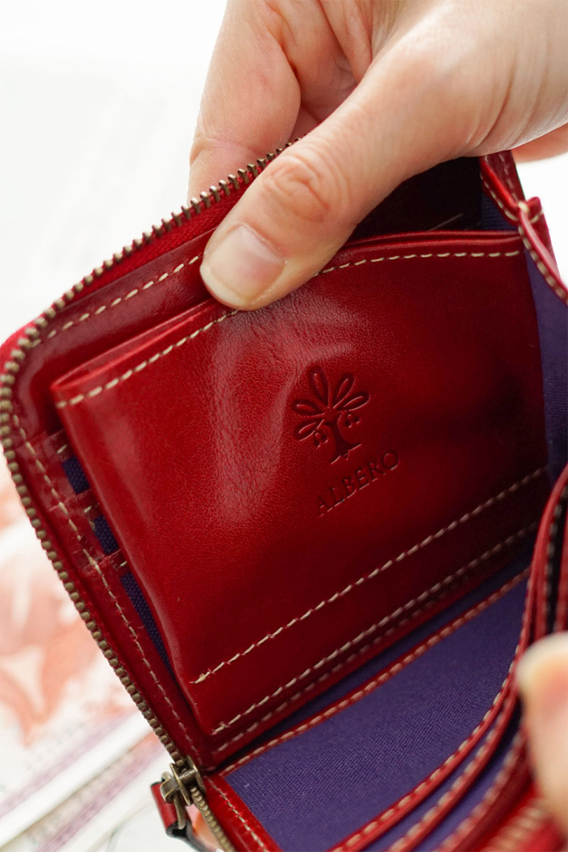 ALBERO（アルベロ） 3年保証付 OLD MADRAS オールドマドラス ミニ財布