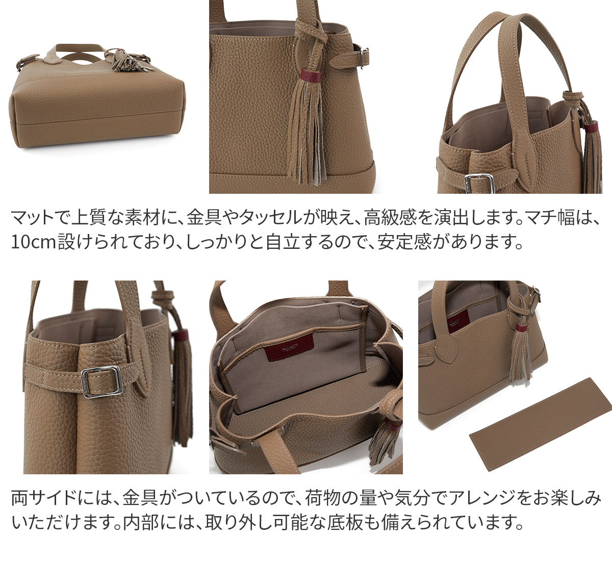 ACATE⭐️LODOSロドス⭐️ブラウントープ⚡️フリンジトートバッグ