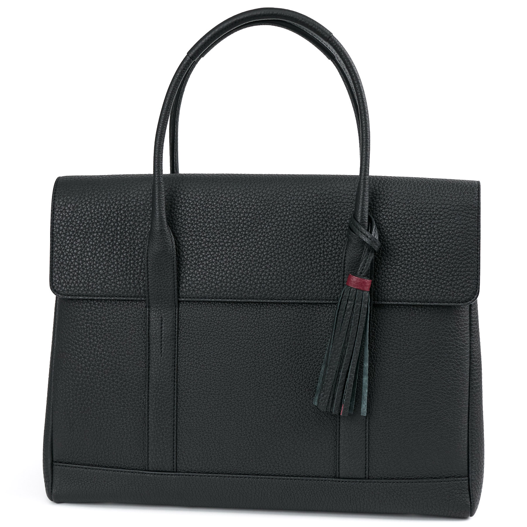 ACATE MESCOLARE トートバッグ　新品同様　タッセル　ブラック ACATE（アカーテ） 3年保証＋ケアセット付 MESCOLARE-M メスコラーレ M