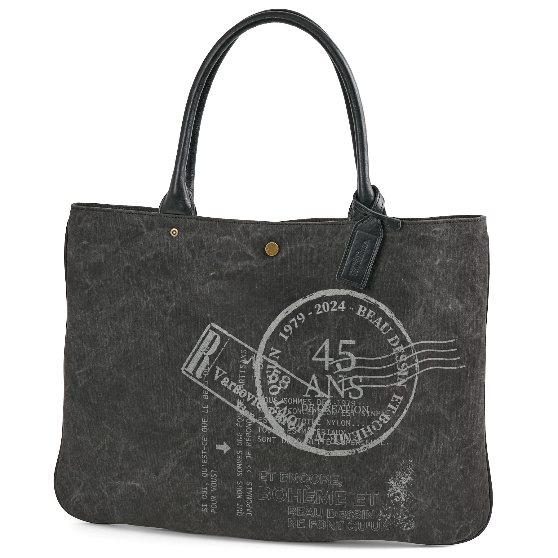 ボーデッサン 3年保証付 BEAU DESSIN S.A. ボーデッサン タンニン・ワッシャー プリント トートバッグ TP3047の画像